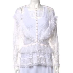 Spring sale! Givenchy white lace blouse